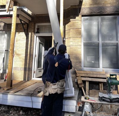 The Installation of a Heritage Column